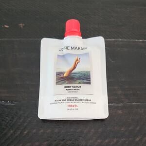 JOSIE MARAN Sugar & Argan Oil Body Scrub Always Nude Unscented Travel Size